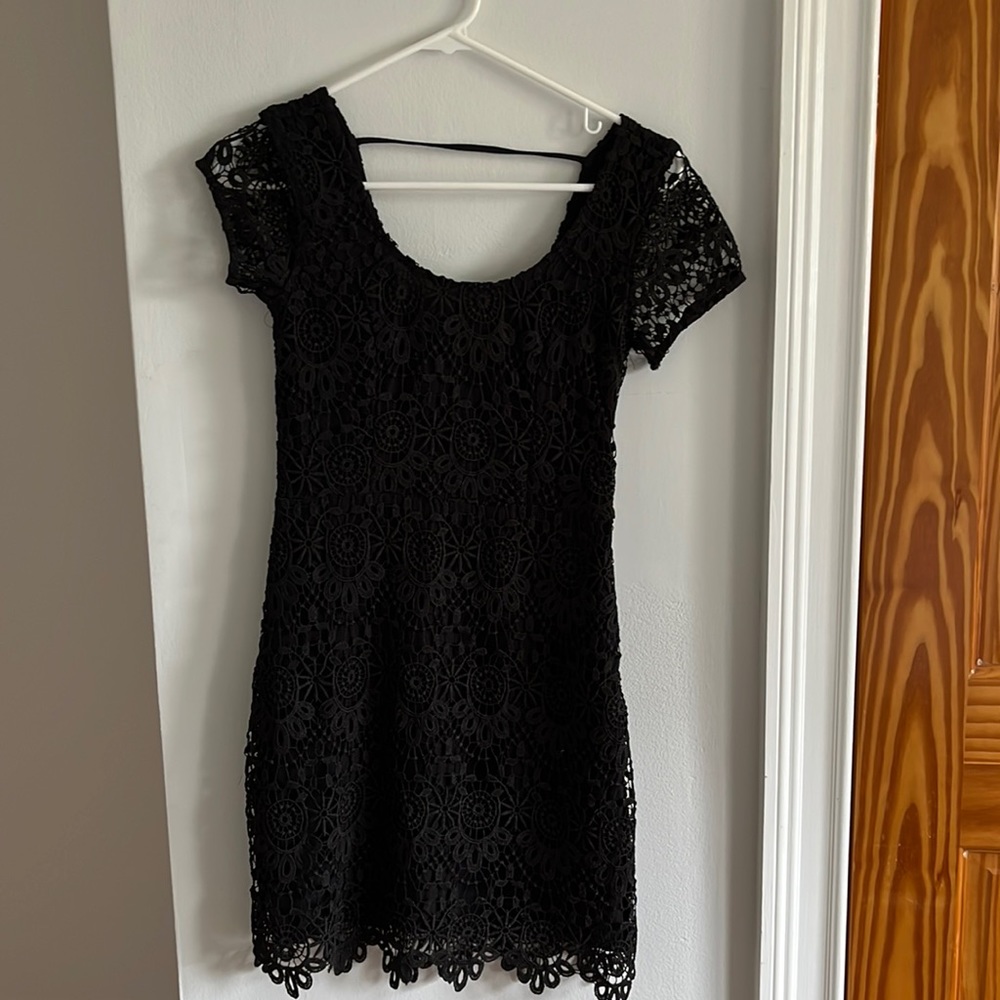 XS Hollister little black lace dress, women’s